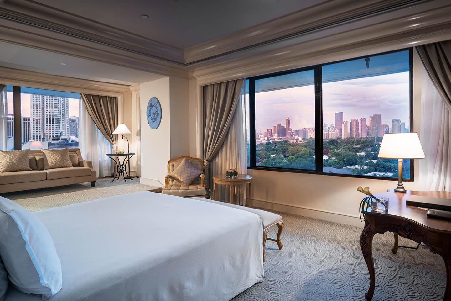 Hotel The Peninsula Manila Makati City Exteriér fotografie A bedroom at the Mandarin Oriental, Bangkok