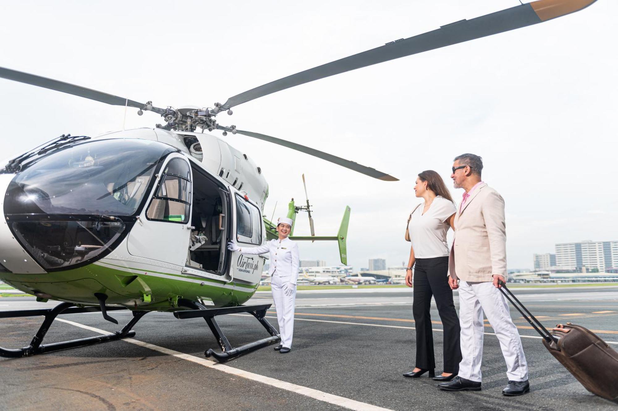 Hotel The Peninsula Manila Makati City Exteriér fotografie Helicopter service